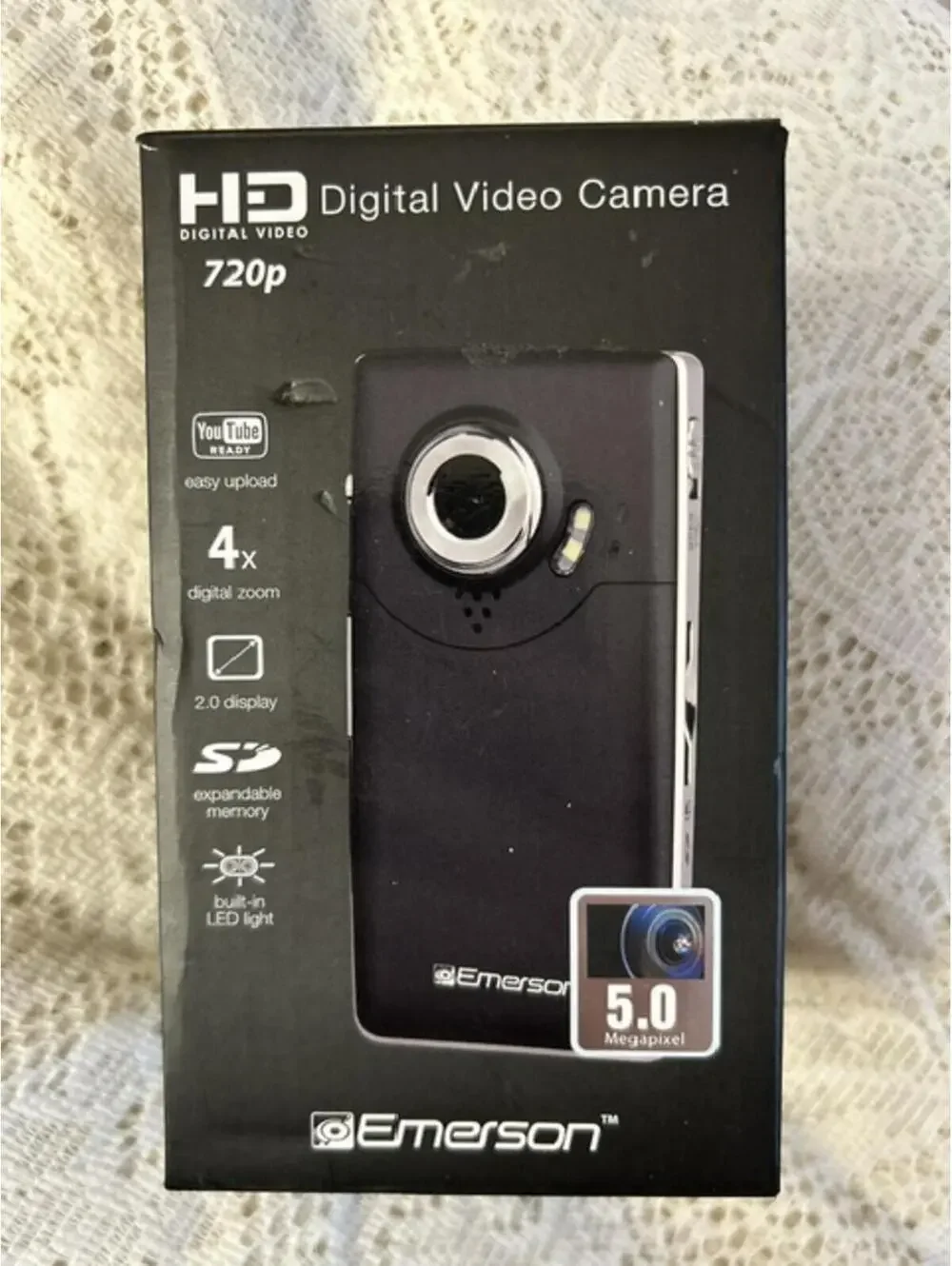 Emerson HD Digital Video Camera 720p with 5.0 Megapixel and 4x Digital Zoom